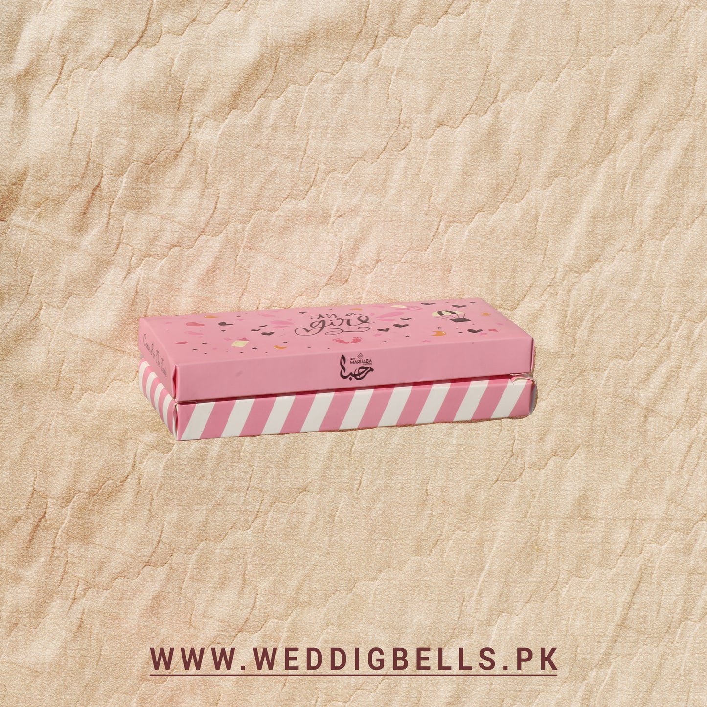 It's a Girl Pink Sweet Box | Baby Girl Thank You Favors (30pcs)